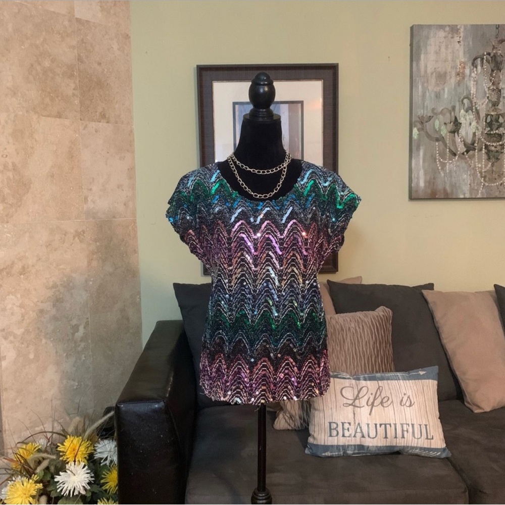 ORARE | Vintage Sequin Top | 14